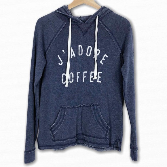 Vintage Feel JAdore Coffee Pocket Hoodie NWOT - Picture 2 of 5